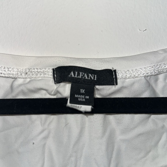 Alfani white tank top- elegant look🌟✨ - Picture 3 of 3